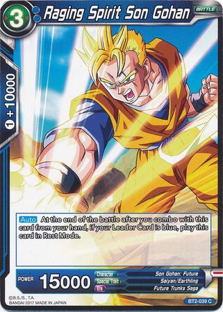 Raging Spirit Son Gohan BT2-039 C